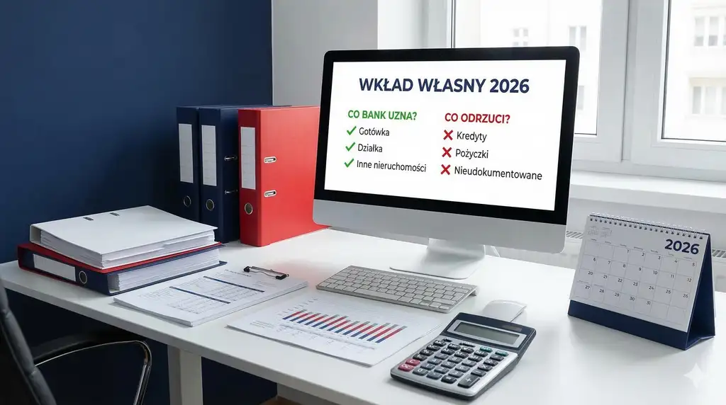 Wkład własny do kredytu hipotecznego w 2026 roku - co bank uzna, a co odrzuci już na starcie?